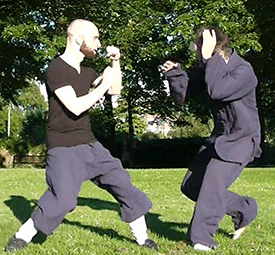 Kampfsport im Park